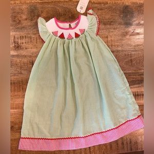 Girls seersucker dress - Size 5